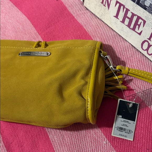 Juicy Couture Mustard Yellow Clutch with Tassels - Picture 9 of 9